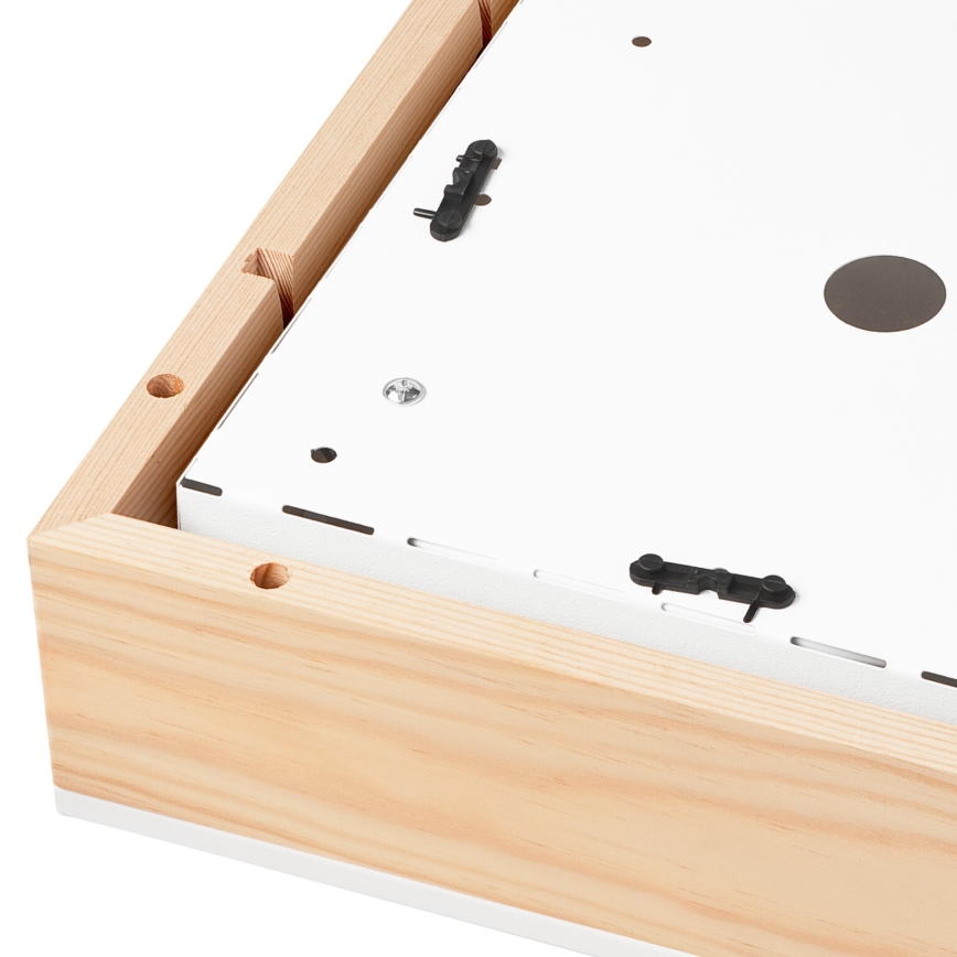 Ceiling light NATURAL SQUARE 2xE27/15W/230V 31x31 cm pine/white