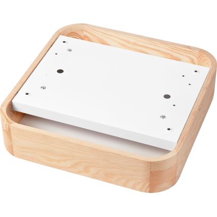 Ceiling light NATURAL SQUARE 2xE27/15W/230V 35x35 cm pine