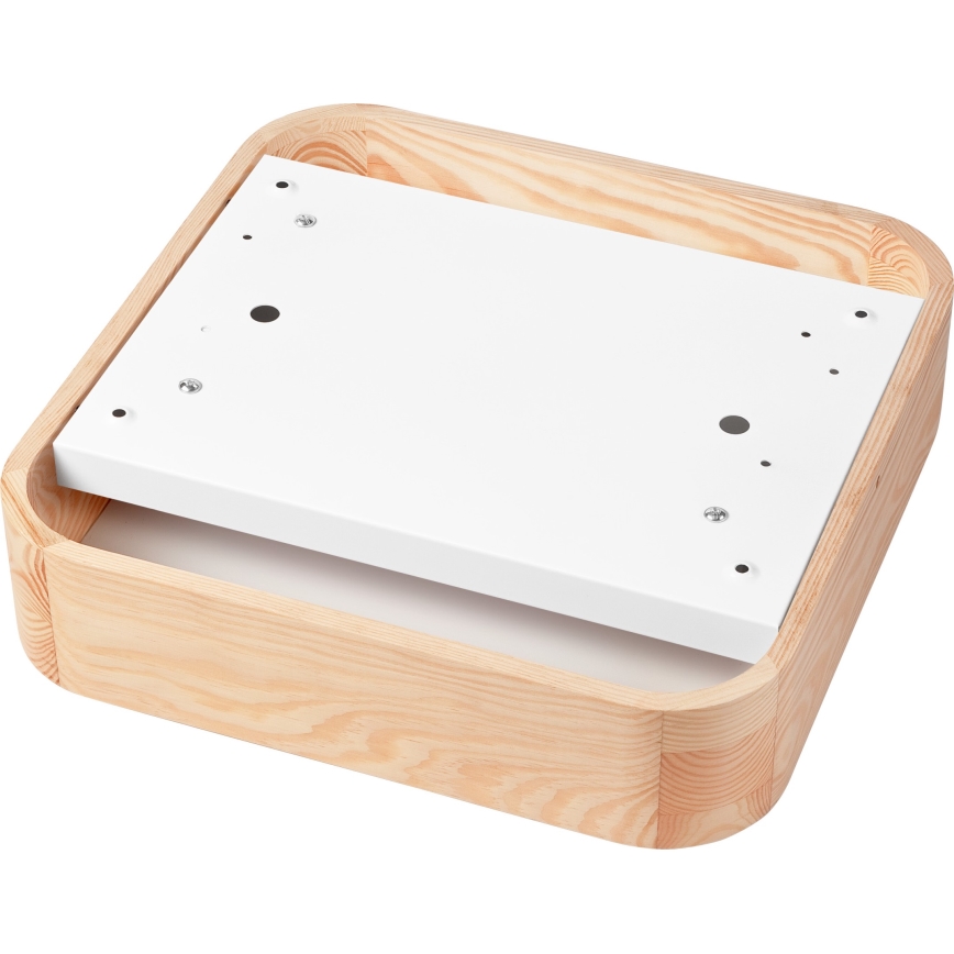 Ceiling light NATURAL SQUARE 2xE27/15W/230V 35x35 cm pine