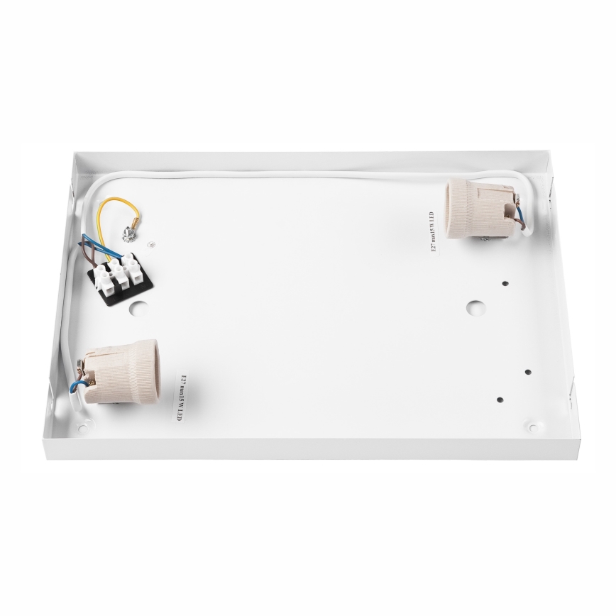 Ceiling light NATURAL SQUARE 2xE27/15W/230V 35x35 cm pine