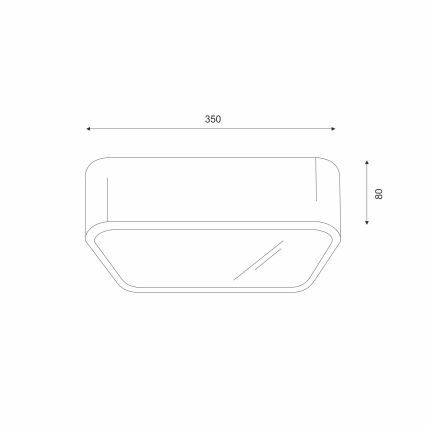 Ceiling light NATURAL SQUARE 2xE27/15W/230V 35x35 cm pine