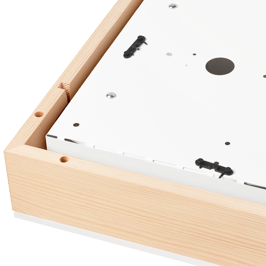 Ceiling light NATURAL SQUARE 4xE27/15W/230V 39x39 cm pine/white
