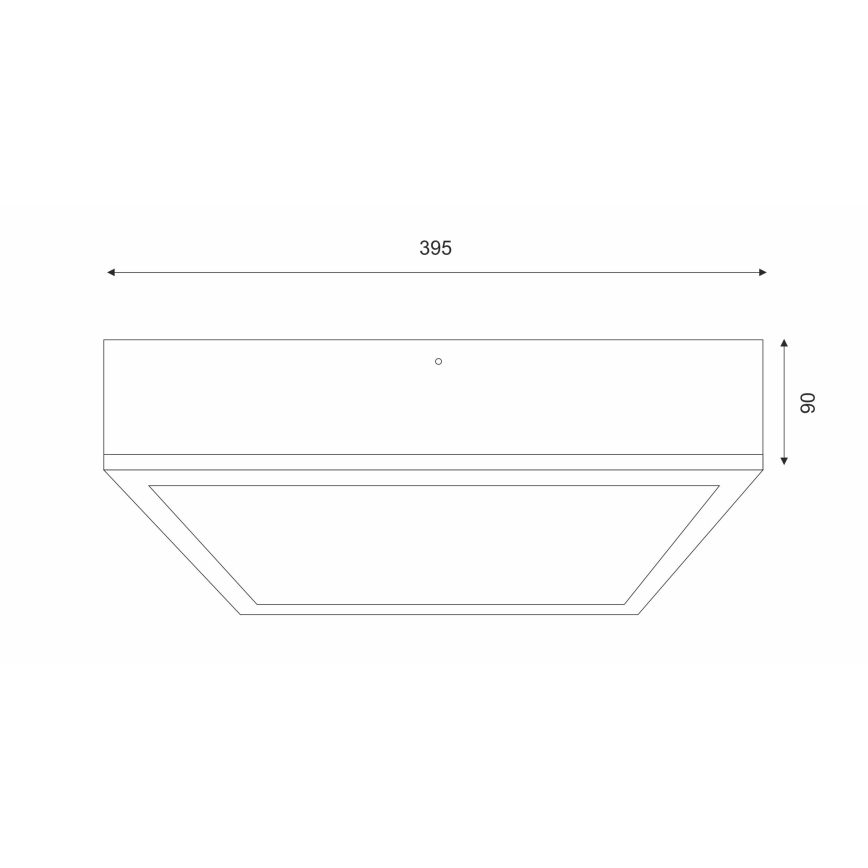 Ceiling light NATURAL SQUARE 4xE27/15W/230V 39x39 cm pine/white