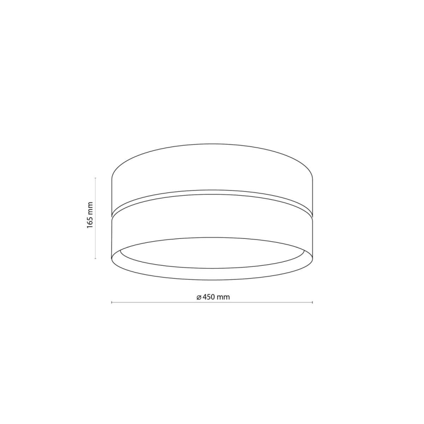 Ceiling light NICOL 4xE27/15W/230V Ø 50 cm veneer/black