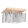 Ceiling light NORMAN WOOD 4xE27/25W/230V matte oak