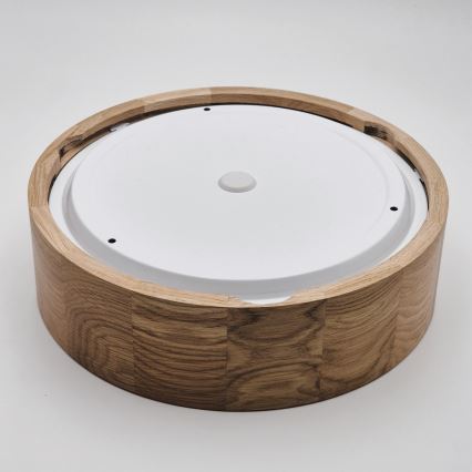 Bathroom ceiling light OAK 2xE27/15W/230V IP54 oak ø 27 cm - FSC certified