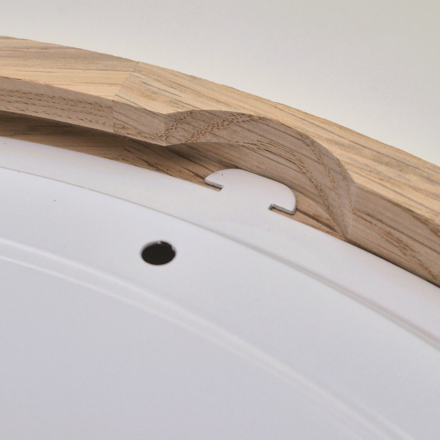 Bathroom ceiling light OAK 2xE27/15W/230V IP54 oak ø 27 cm - FSC certified