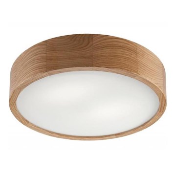 Ceiling light OAK 2xE27/60W/230V oak ø 37,5 cm - FSC certified