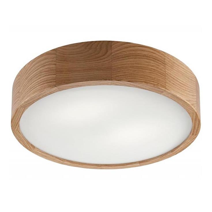 Ceiling light OAK 2xE27/60W/230V oak ø 37,5 cm - FSC certified