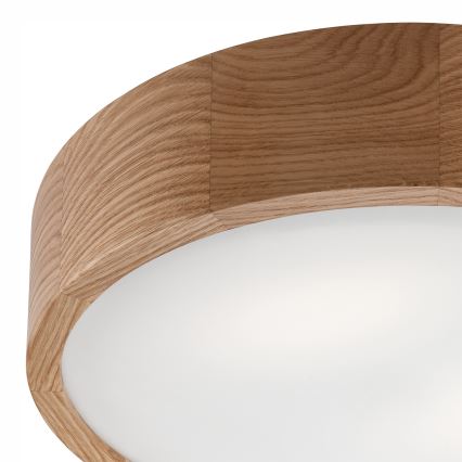 Ceiling light OAK 2xE27/60W/230V oak ø 37,5 cm - FSC certified
