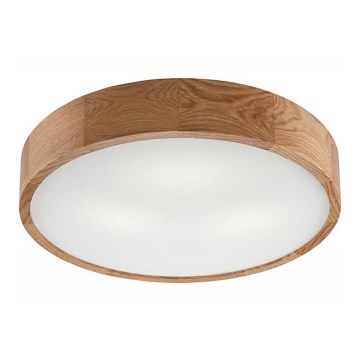 Ceiling light OAK 3xE27/60W/230V oak ø 47,5 cm - FSC certified
