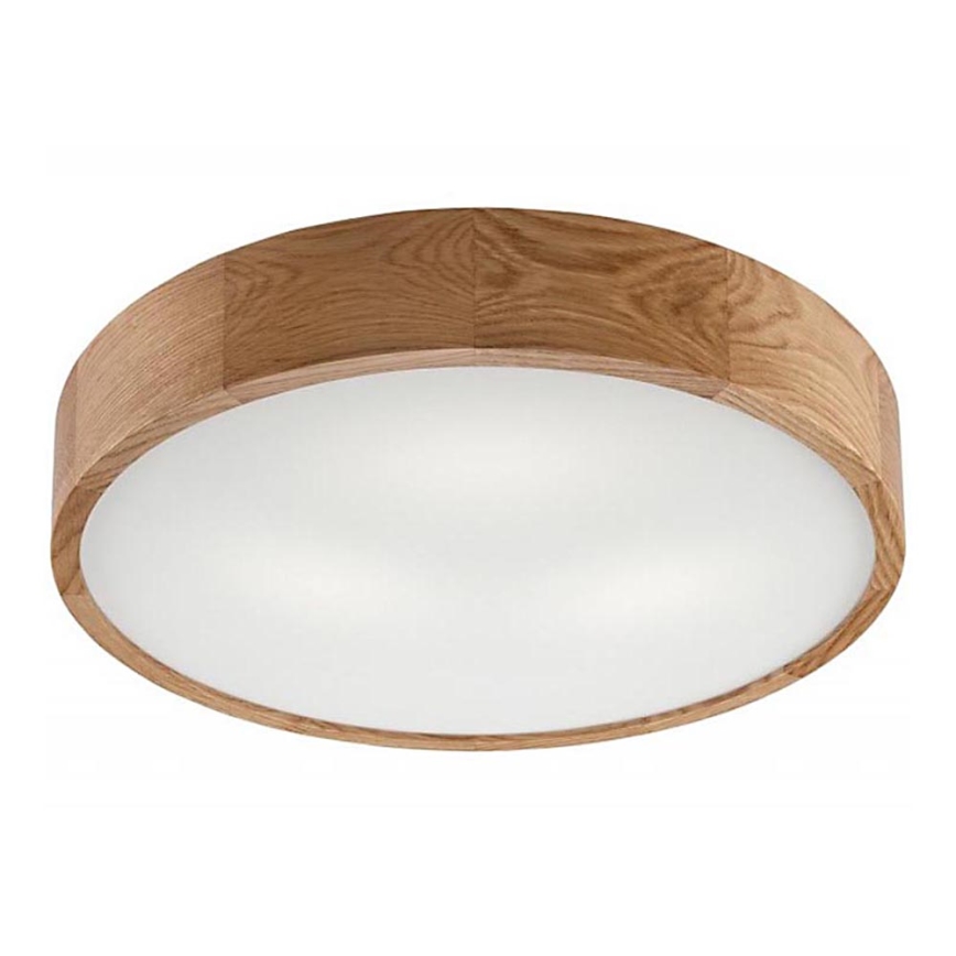Ceiling light OAK 3xE27/60W/230V oak ø 47,5 cm - FSC certified