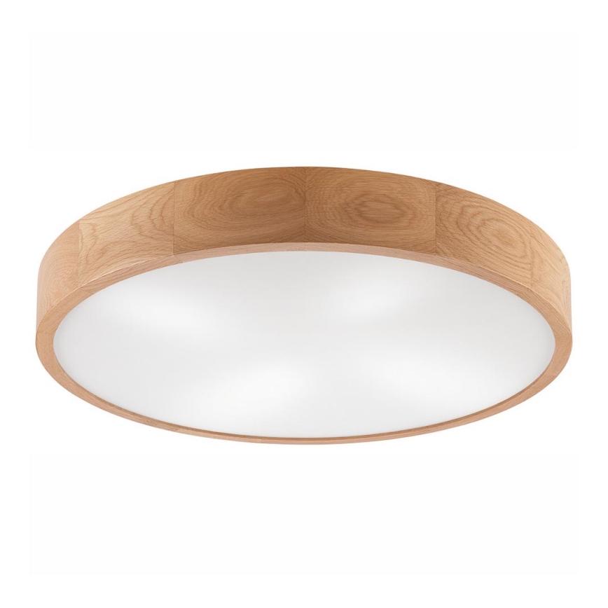 Ceiling light OAK 4xE27/60W/230V ø 57 cm oak