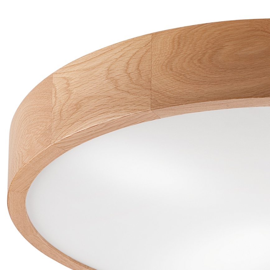 Ceiling light OAK 4xE27/60W/230V ø 57 cm oak