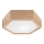 Ceiling light OAK HEX 1xE27/60W/230V d. 32 cm oak