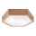 Ceiling light OAK HEX 2xE27/60W/230V d. 43 cm oak