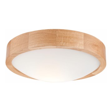 Ceiling light OAK SLIM 1xE27/60W/230V oak ø 27 cm - FSC certified