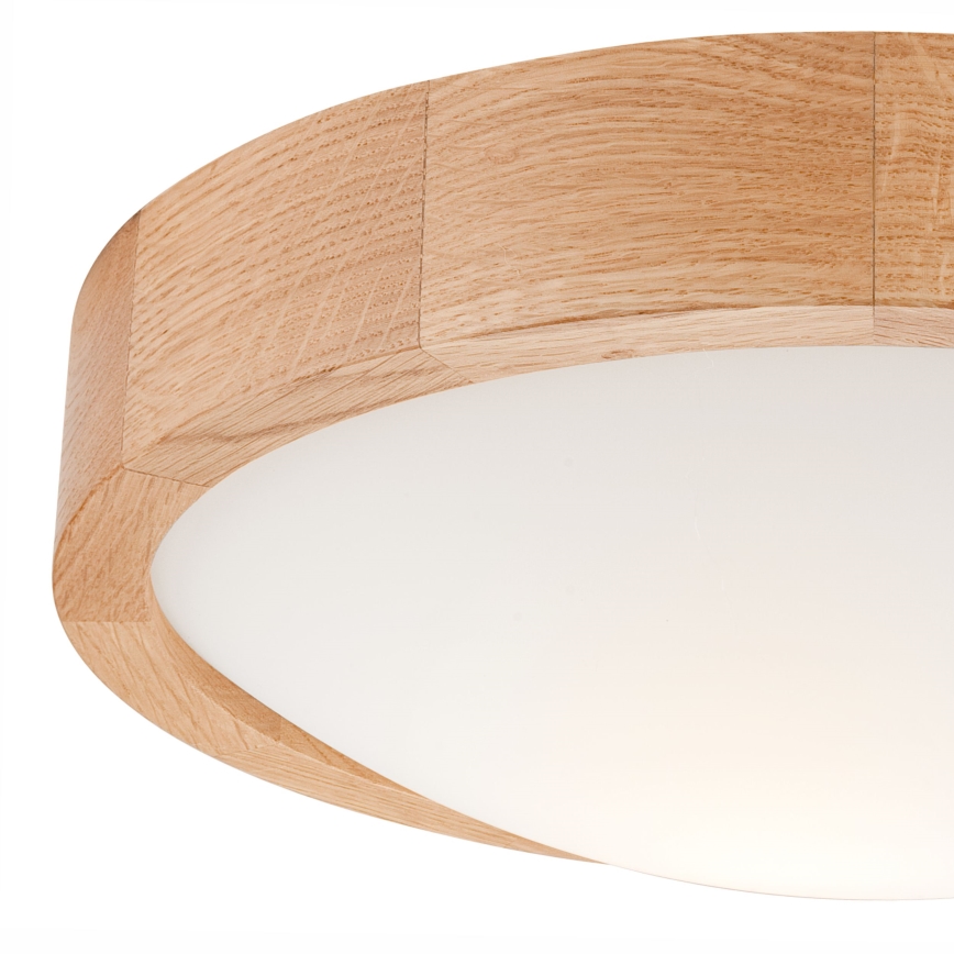 Ceiling light OAK SLIM 1xE27/60W/230V oak ø 27 cm