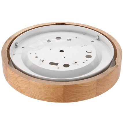 Ceiling light OAK SLIM 1xE27/60W/230V oak ø 27 cm