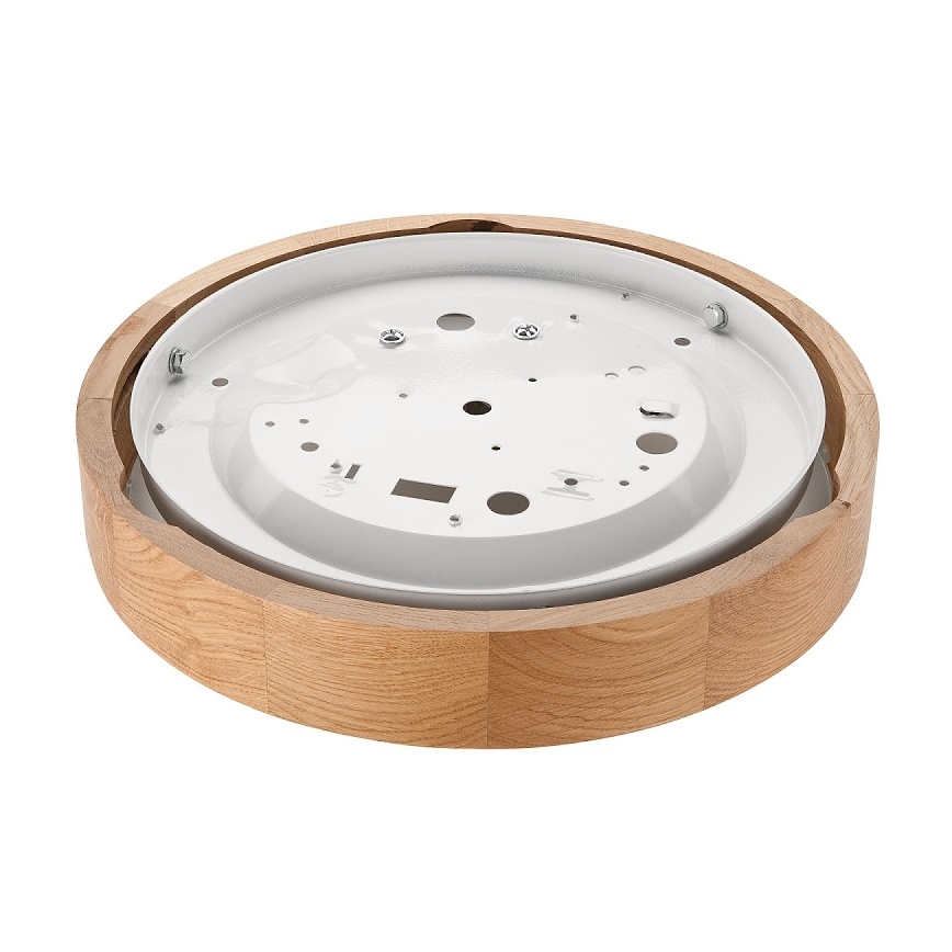 Ceiling light OAK SLIM 1xE27/60W/230V oak ø 27 cm