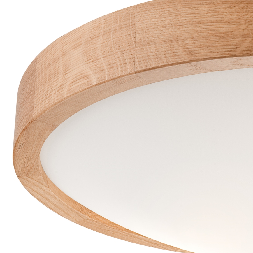 Ceiling light OAK SLIM 2xE27/60W/230V oak ø 37 cm - FSC certified