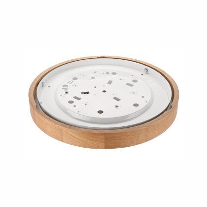 Ceiling light OAK SLIM 2xE27/60W/230V oak ø 37 cm - FSC certified