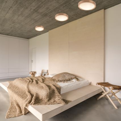 Ceiling light OAK SLIM 2xE27/60W/230V oak ø 37 cm