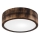 Ceiling light OAK SMOKY 1xE27/15W/230V ø 27,5 cm oak/dark brown