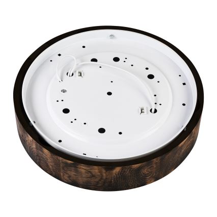 Ceiling light OAK SMOKY 2xE27/15W/230V ø 37,5 cm oak/dark brown