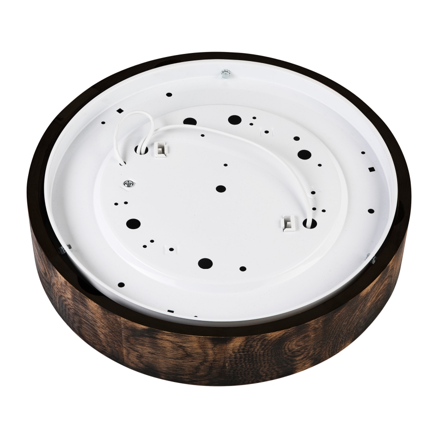 Ceiling light OAK SMOKY 2xE27/15W/230V ø 37,5 cm oak/dark brown