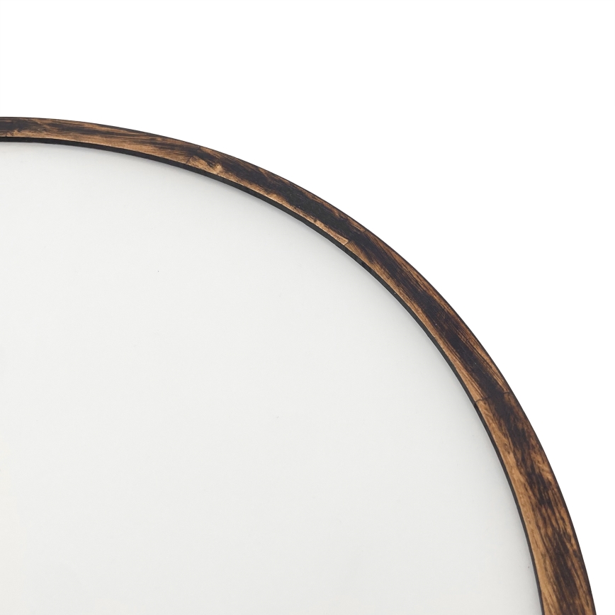 Ceiling light OAK SMOKY 3xE27/15W/230V ø 47,5 cm oak/dark brown