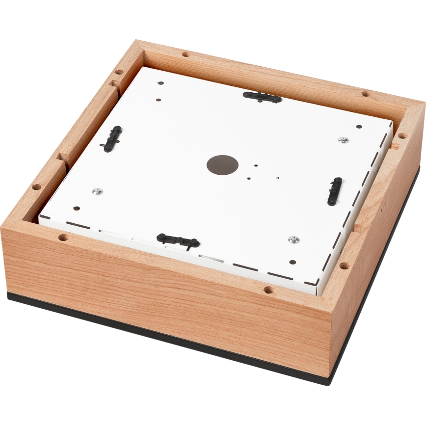 Ceiling light OAK SQUARE 2xE27/15W/230V 31x31 cm oak/black