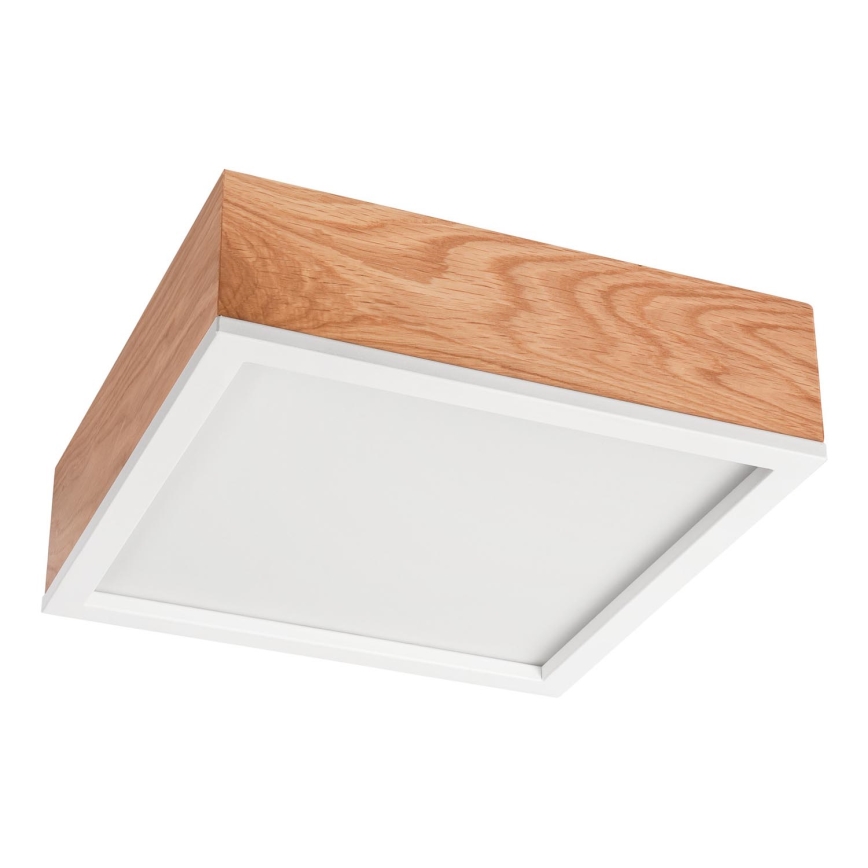 Ceiling light OAK SQUARE 2xE27/15W/230V 31x31 cm oak/white