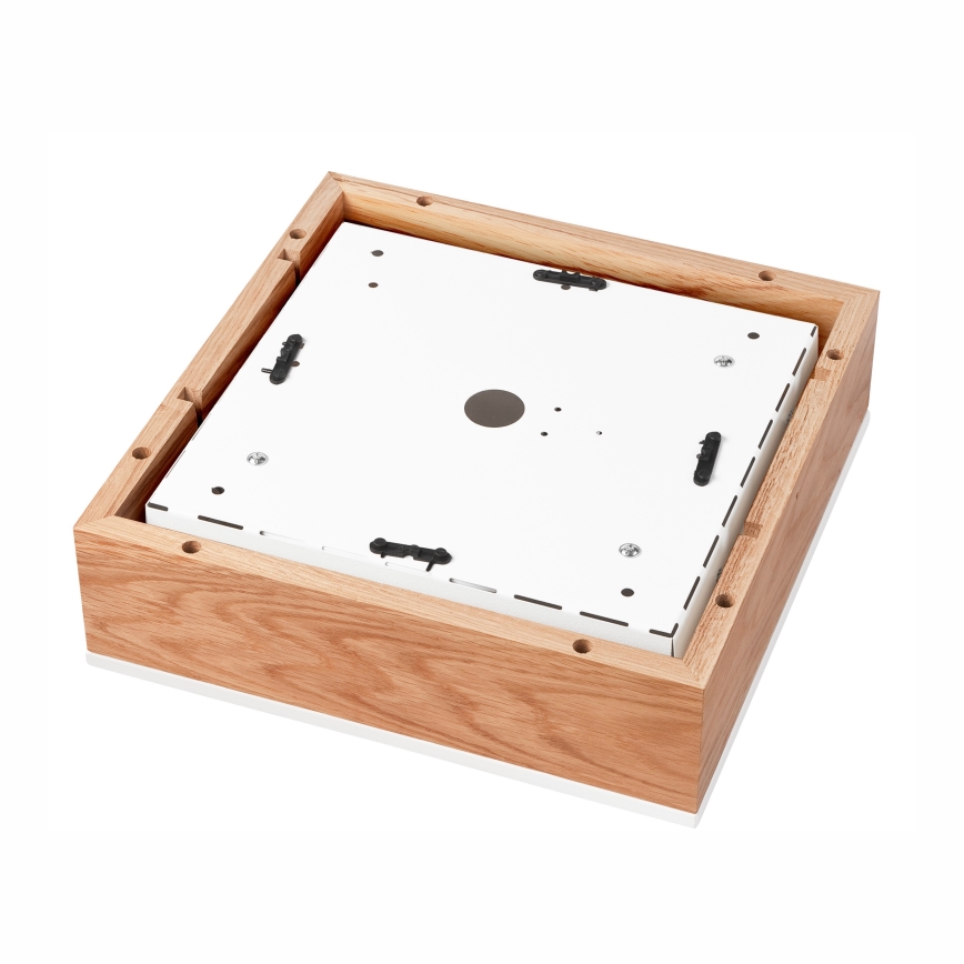 Ceiling light OAK SQUARE 2xE27/15W/230V 31x31 cm oak/white