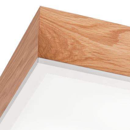 Ceiling light OAK SQUARE 2xE27/15W/230V 31x31 cm oak/white