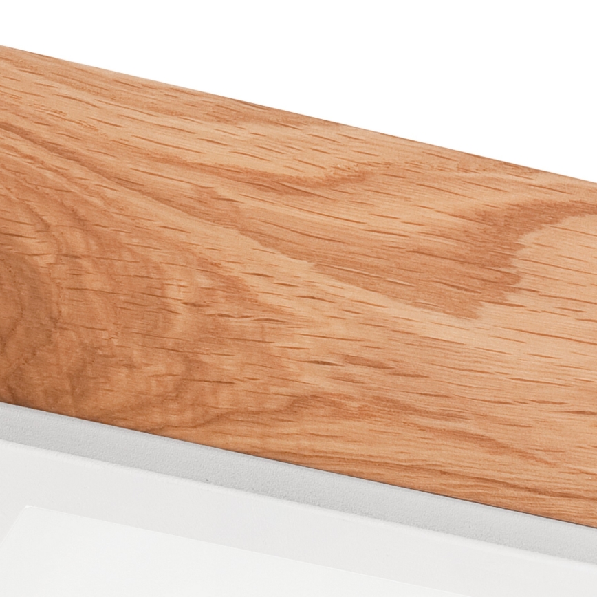 Ceiling light OAK SQUARE 2xE27/15W/230V 31x31 cm oak/white