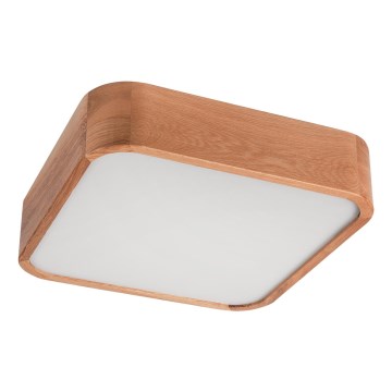 Ceiling light OAK SQUARE 2xE27/15W/230V 35x35 cm oak