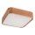 Ceiling light OAK SQUARE 2xE27/15W/230V 35x35 cm oak