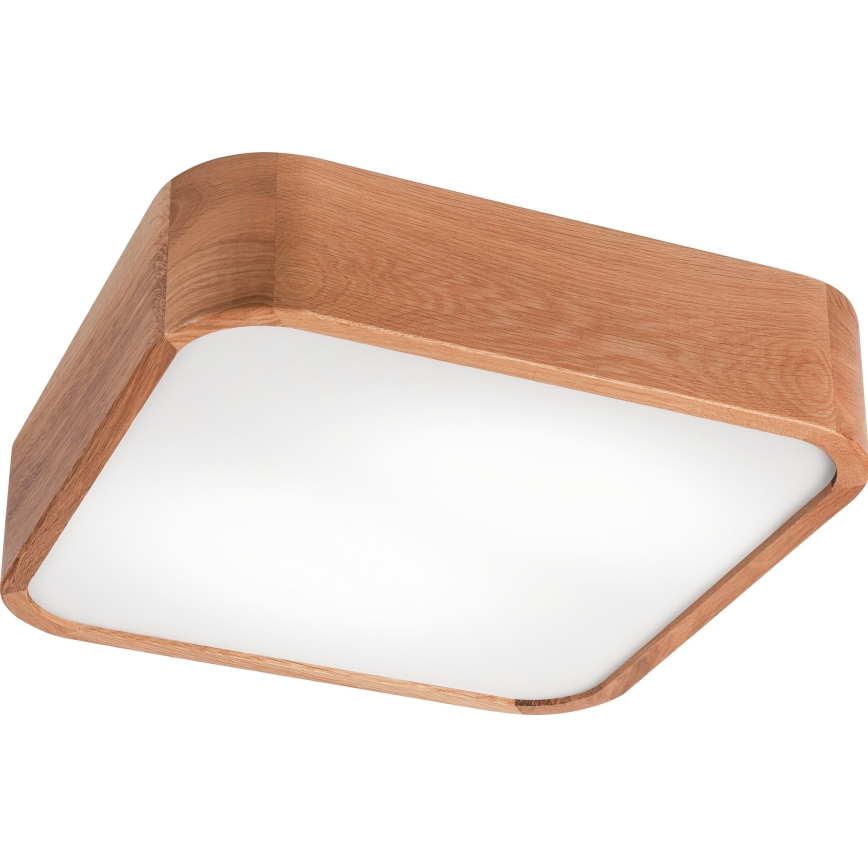 Ceiling light OAK SQUARE 2xE27/15W/230V 35x35 cm oak