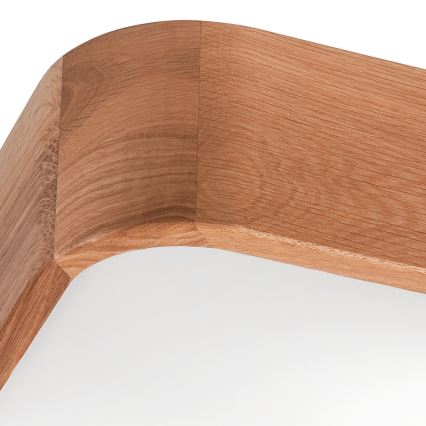 Ceiling light OAK SQUARE 2xE27/15W/230V 35x35 cm oak