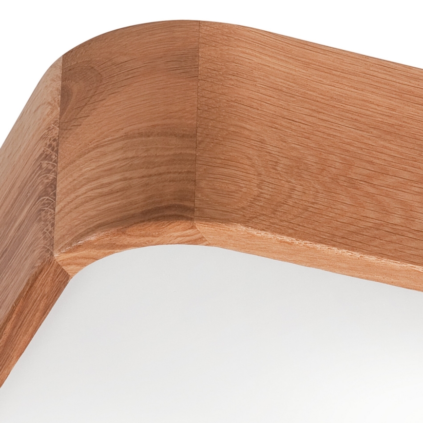 Ceiling light OAK SQUARE 2xE27/15W/230V 35x35 cm oak