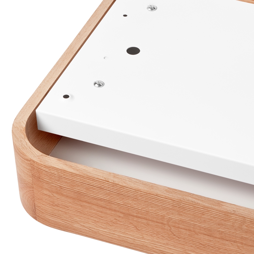 Ceiling light OAK SQUARE 2xE27/15W/230V 35x35 cm oak