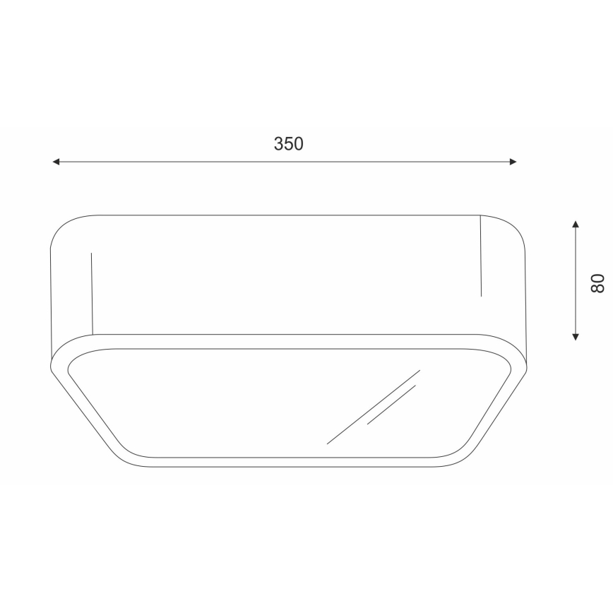 Ceiling light OAK SQUARE 2xE27/15W/230V 35x35 cm oak