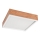 Ceiling light OAK SQUARE 4xE27/15W/230V 39x39 cm oak/white