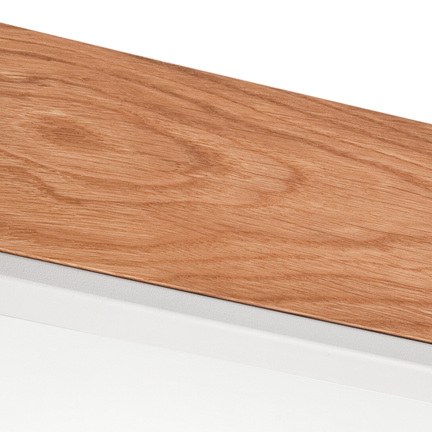 Ceiling light OAK SQUARE 4xE27/15W/230V 39x39 cm oak/white