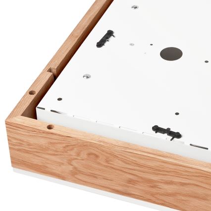 Ceiling light OAK SQUARE 4xE27/15W/230V 39x39 cm oak/white