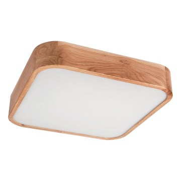 Ceiling light OAK SQUARE 4xE27/15W/230V 45x45 cm oak