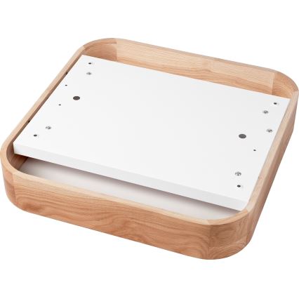 Ceiling light OAK SQUARE 4xE27/15W/230V 45x45 cm oak