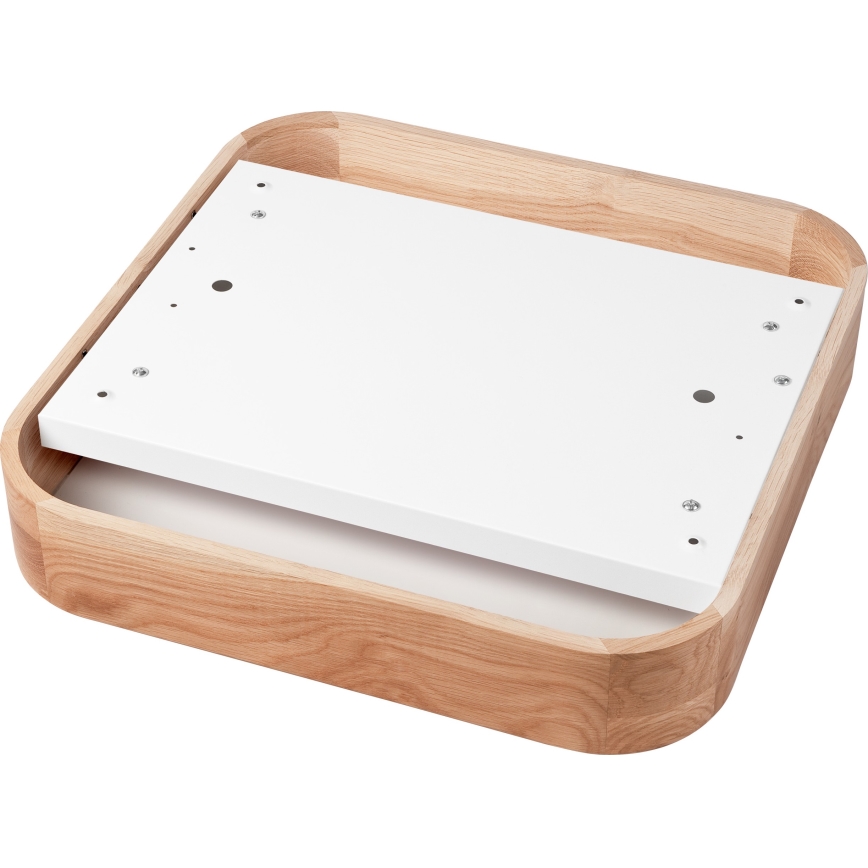 Ceiling light OAK SQUARE 4xE27/15W/230V 45x45 cm oak