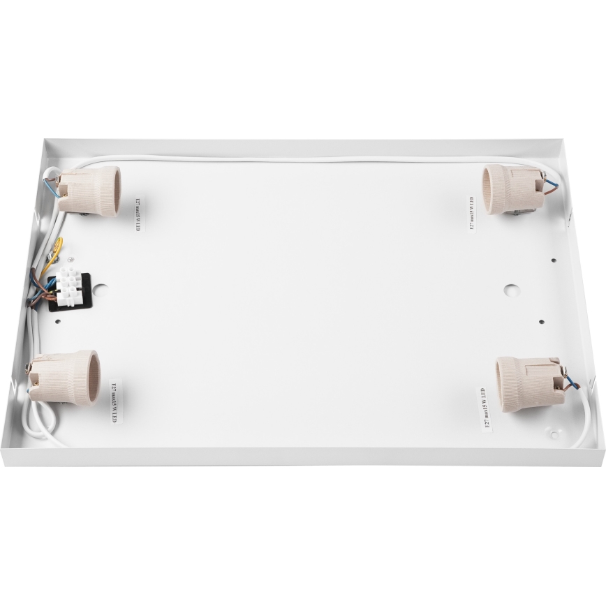 Ceiling light OAK SQUARE 4xE27/15W/230V 45x45 cm oak